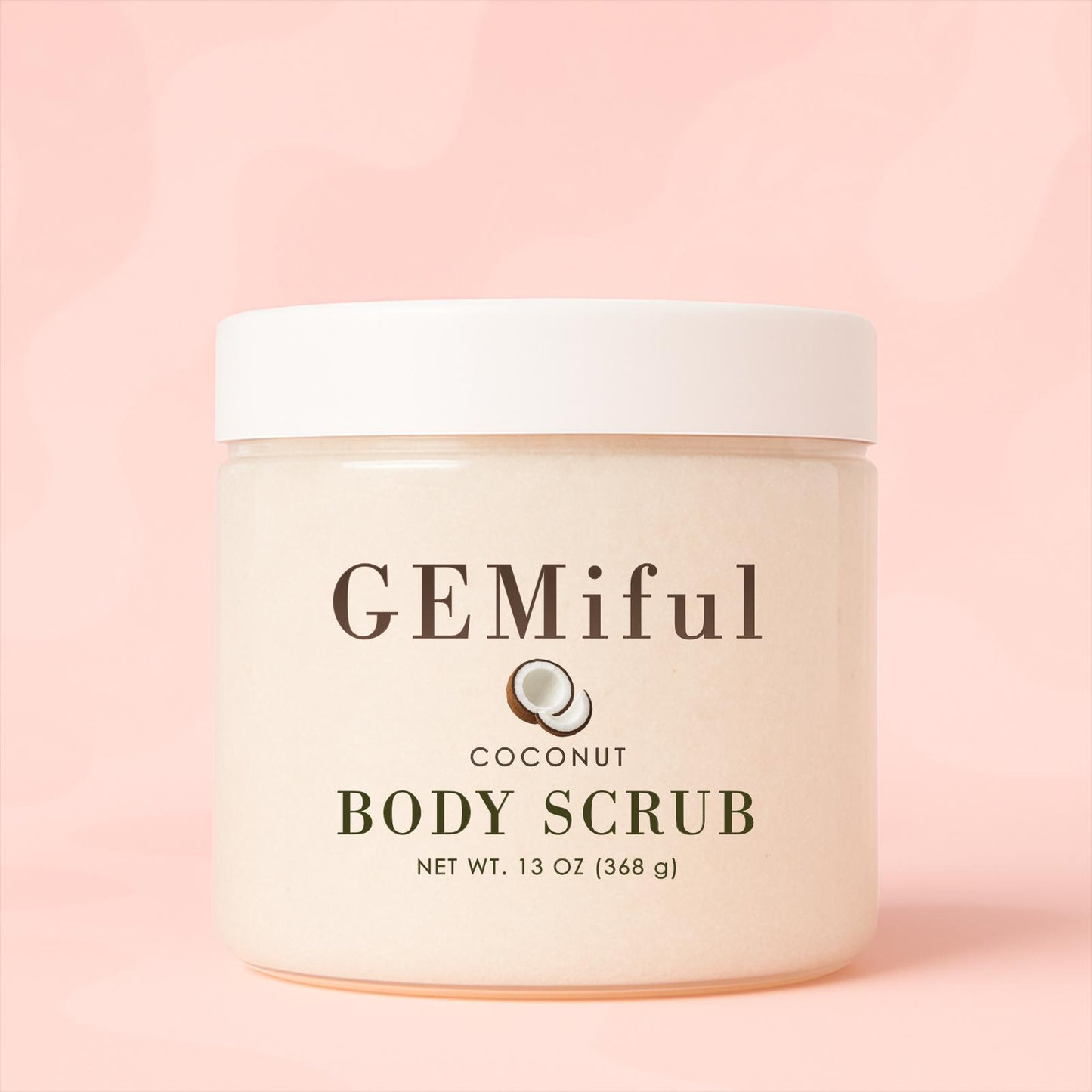 Gemiful Body Scrub Coconut 13 oz