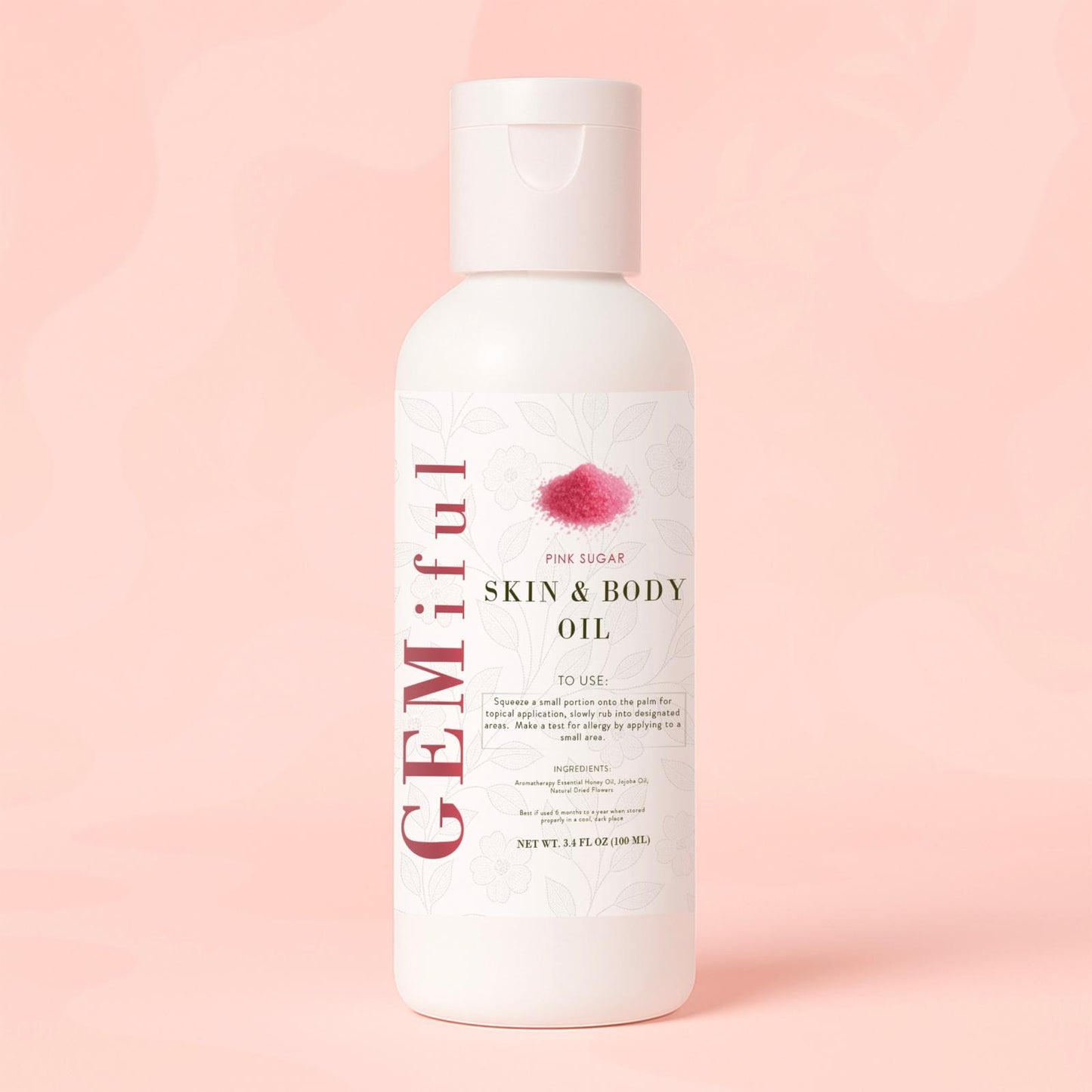 Gemiful Body Oil Pink Sugar Scented